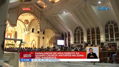 Panalangin Ng Mga Deboto Sa Quiapo Church Matapos Na Sana Ang Pandemya