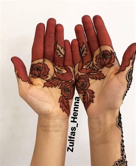 New In Trend Is This Arabic Style Of Bold Abstract Floral Henna For The