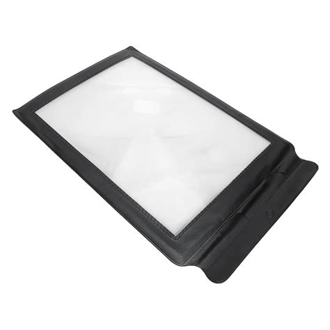 2024 A4 Magnifier Full Page Reading Large Sheet Magnifying Glass Reading Aid For Books Menus