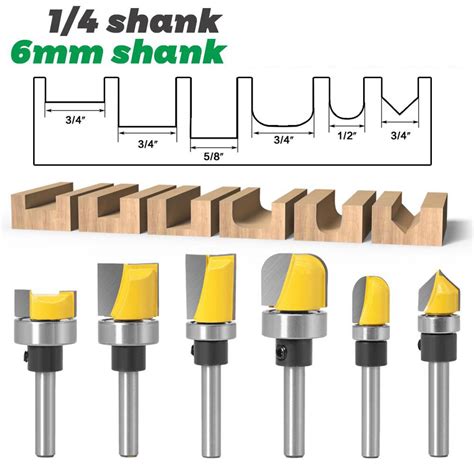 Jual Mata Router Profil Template Straight Flush Trim Kayu HPL Edging 12