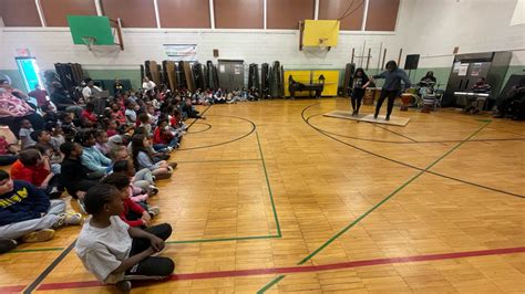 Tapology Performs For Young Students At Flint Elementary School