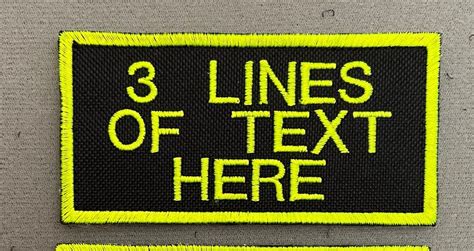 custom  patch personalised hook backed  colours xmm