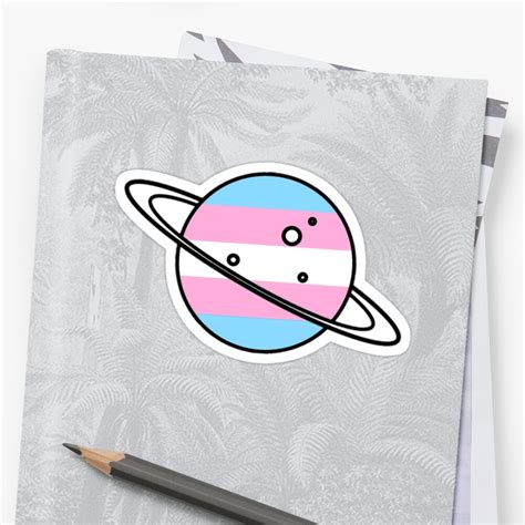 Trans Planet Sticker By Butchspace Redbubble