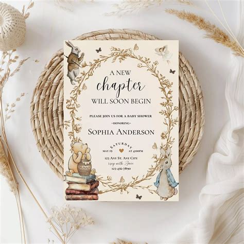 A New Chapter Will Soon Begin Baby Shower Invitation,new Chapter Baby
