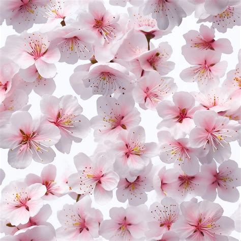 Premium Photo Blooming Sakura Seamless Pattern