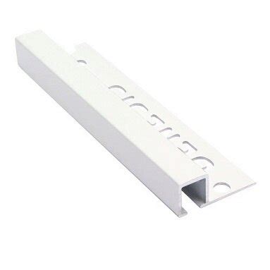 Genesis White Tile Trim Mm Aluminium Square M