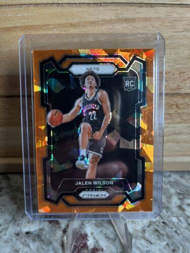 Panini Prizm Jalen Wilson Rookie Card Rc Orange Cracked Ice