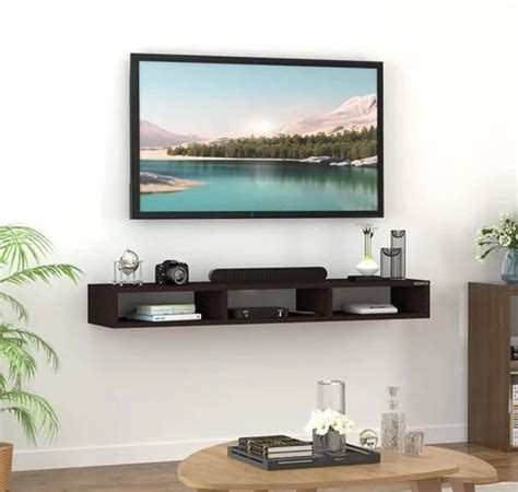 Matte Engineered Wood Tv Wall Unit Shelves At Rs Piece In Noida