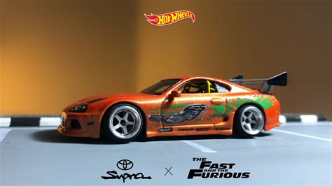 Custom Hotwheels Toyota Supra MK4 The Fast Furious For Paul