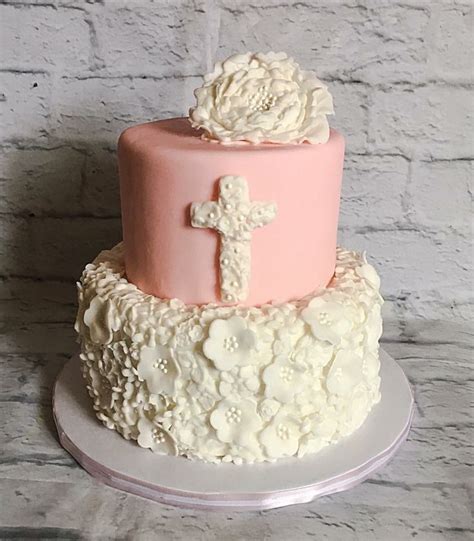 Girl baptism cake! #girlbaptismcake #babygirl #baptism | Baptism cake ...