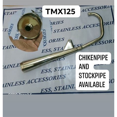 Tmx125 Stainless StockPipe ChikenPipe Available Doble Elbow Shopee