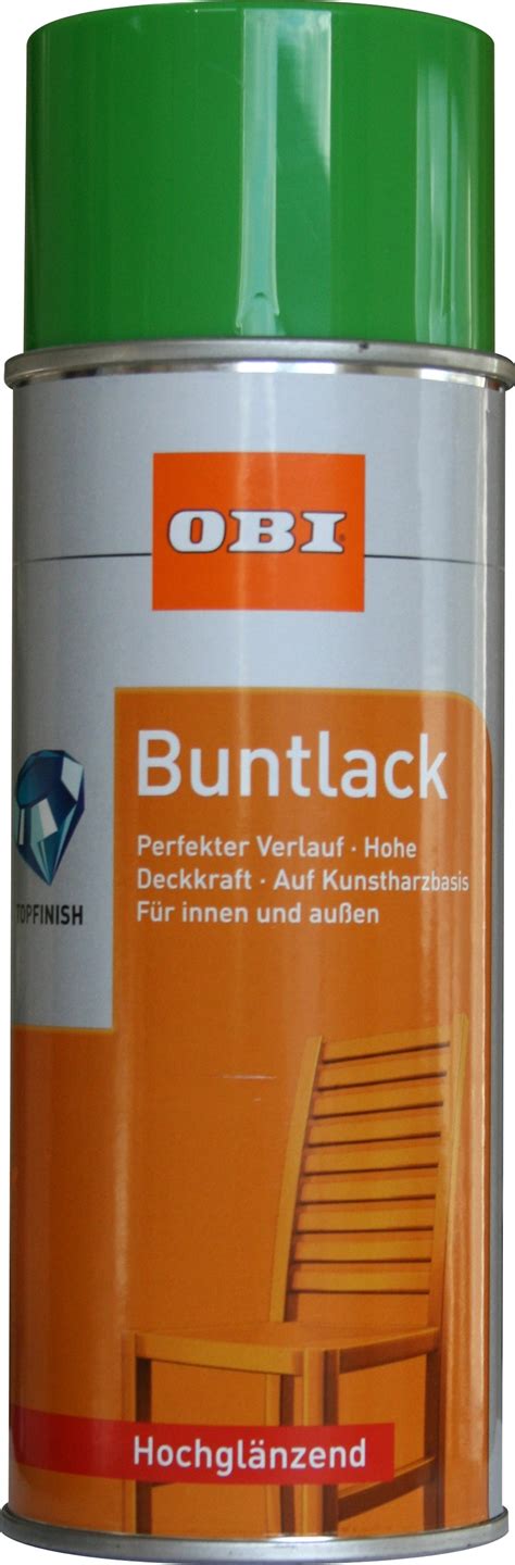 OBI Buntlack Spray RAL 6018 Gelbgrün hochglänzend 400 ml kaufen bei OBI