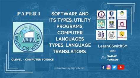 41 Software And Its Types Utility Programs Computer Languages Types