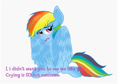 Rainbowtashie, Crying, Pegasus, Pony, Rainbow Dash, - Mlp Rainbow Dash ...