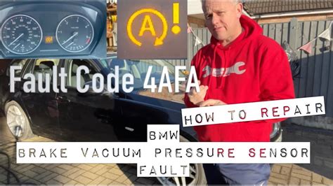 BMW 3 Series Brake Vacuum Pressure Sensor How To Repair Fault Code