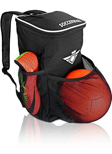 Soccer Backpack with Ball Holder Compartment – For Kids Youth Boys & Girls | Bag Fits All Soccer ...