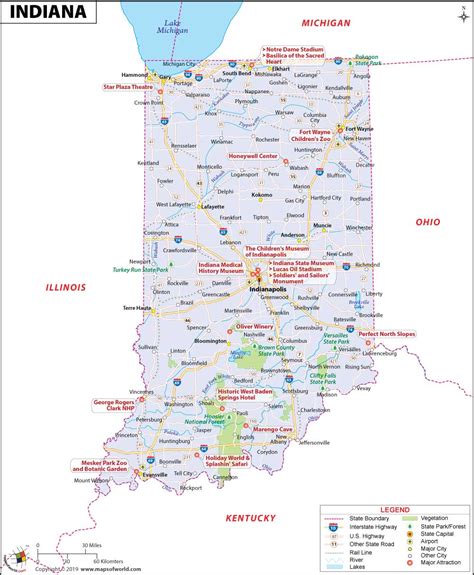 Indiana County Map Indiana Counties