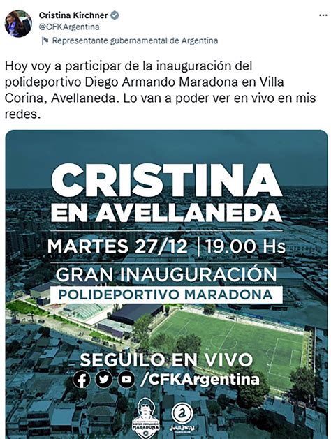 Cristina Kirchner Reaparecerá En Avellaneda Con La Pelea Por La Coparticipación Como Trasfondo