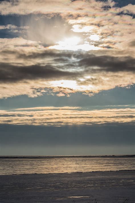 Wallpaper Sunlight Sunset Sea Shore Sand Reflection Sky Snow