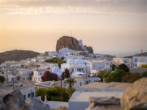 Sunset Time At Chora Town On Amorgos Island Greece Flickr