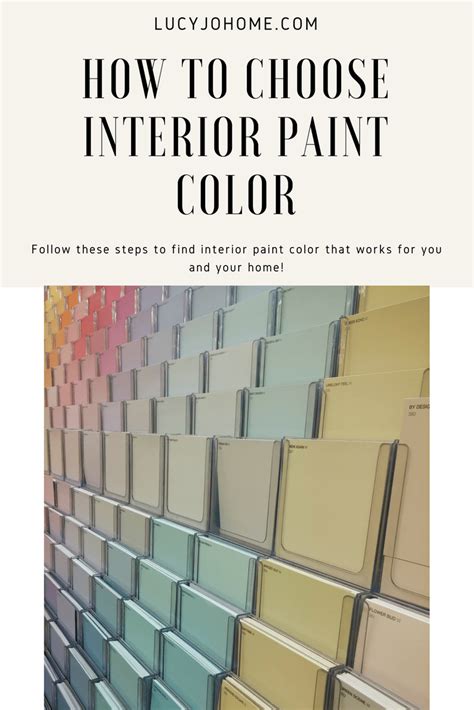 How To Choose Interior Paint Colors Lucy Jo Home