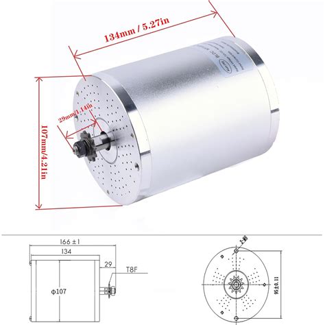 Motor DC sin escobillas 3000W 72V Motor eléctrico Chile Ubuy