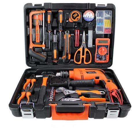 119 Pcs Hot Hand Tools Sets Household Tool Box Set Multifunctional Tool