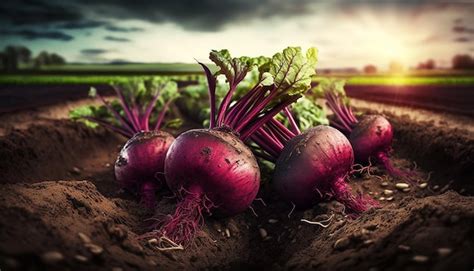 Premium Photo | Beet harvest in the garden Generative AI