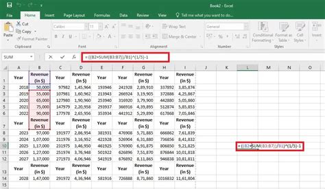 How To Calculate Cagr In Excel Geeksforgeeks