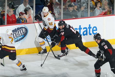 Monsters Late Goal Drops Wolves Chicago Wolves