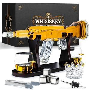 Whisiskey Whiskey Karaffe Gewehr Dekanter Whisky Karaffe Set