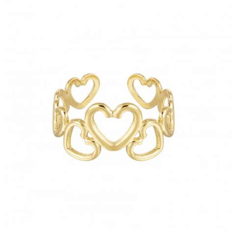 Bague Coeur Acier Inoxydable Ajustable Nerina Bijoux