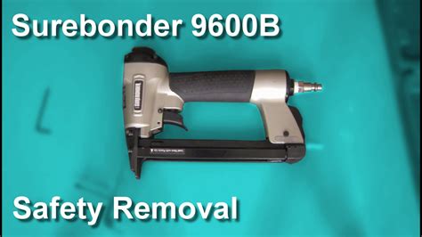 Surebonder 9600b Pneumatic T 50 Stapler Overview And Safety Removal Youtube