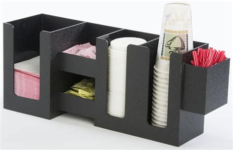 Coffee Condiment Organizer | Tabletop or Wall Mount & (6) Compartments