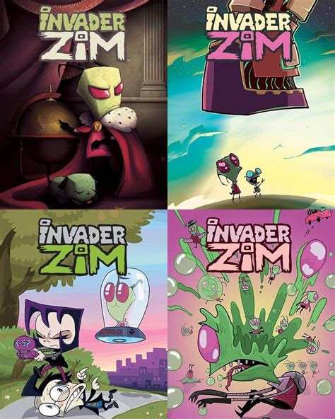 Invader Zim Posted On Instagram 👽invader Zim 👽 Comic Book Covers Ftw