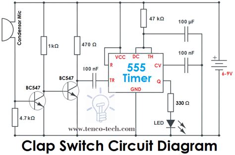 Working Principle Of Clap Switch Circuit