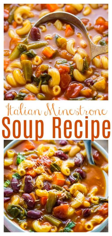 Italian Minestrone Soup Baker By Nature