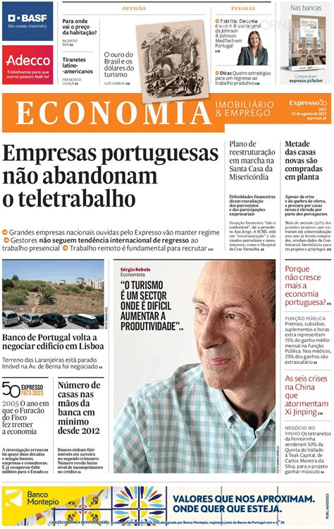 Expresso Economia Ago Jornais E Revistas Sapo Pt Ltima