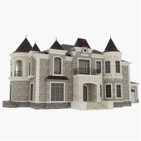 Castle house 3D model - TurboSquid 1514824