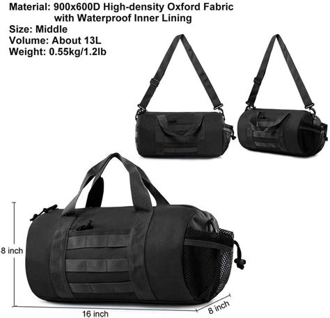 Tactical Military Duffle Bag Men Molle Shoulder Bags Storage Sports