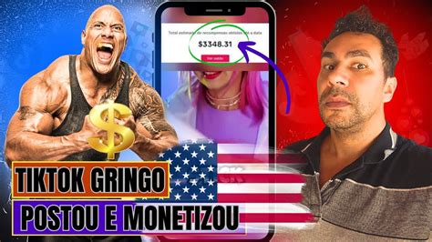 Tiktok Gringo Como Monetizar E Ganhar Em D Lares Tudo Sem Precisar