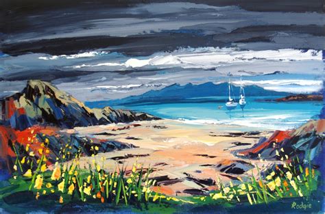 Sandy Cove West Coast Of Scotland By Scottish Contemporary Artist Lynn