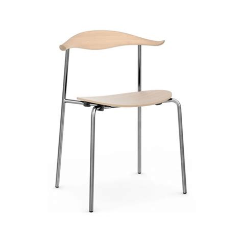 Ch T Chair Beech Frame Soap Finish Stainless Leg