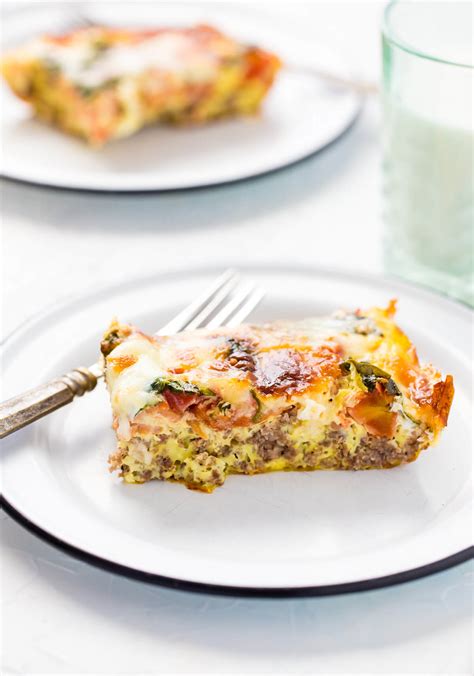 Low Carb Sausage Breakfast Casserole A Zesty Bite