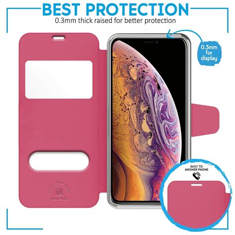 Custodia Cover Libro Finestra Chiusura Magnetica Per Apple Iphone Xs