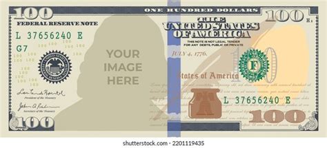 Hundred Dollar Bill Template New Design Stock Vector (Royalty Free ...