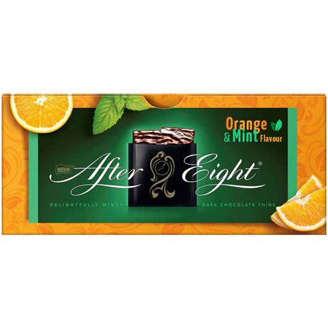 After Eight Orange Dark Mint Chocolate Carton Box 200g Wilko