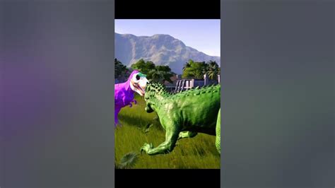 Fusion Dinosaurus Joker Trex Vs Green Indominus Rex Jurassic World