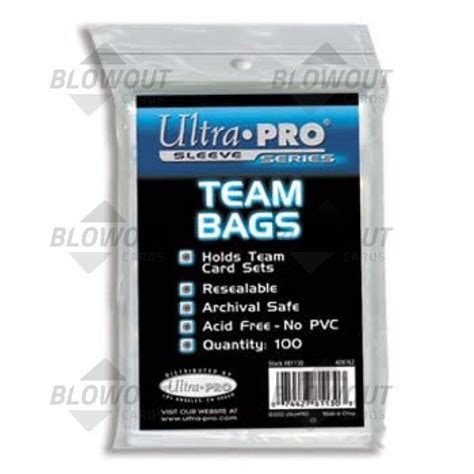 Ultra Pro Team Set Bag Resealable - 10,000ct Case