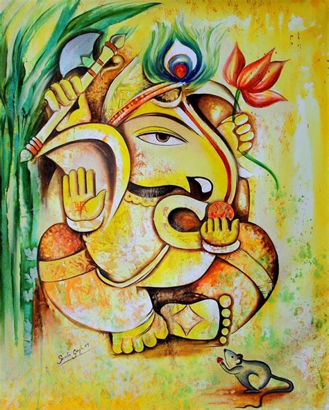 25 Beautiful Paintings Of Lord Ganesha